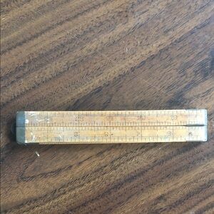 Vintage Wooden Folding Ruler